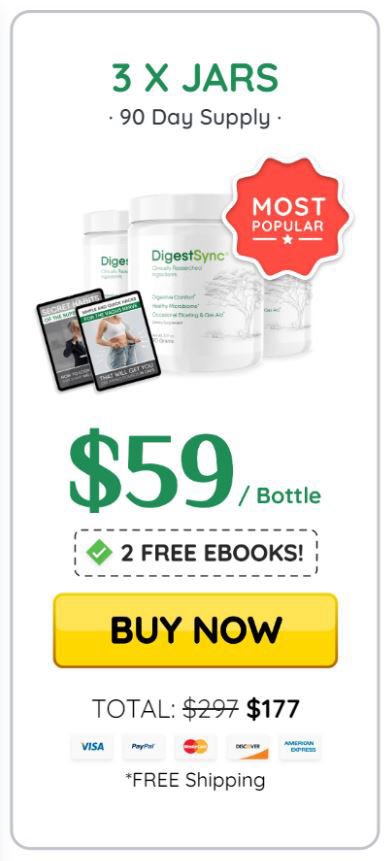 Digestsync 3 $59/bottle